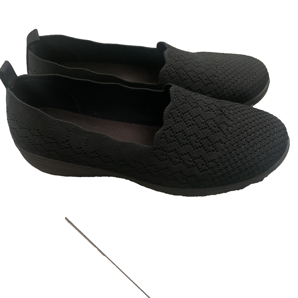 Coral Bay - Women’s - Amanda Black Slip On Memory Foam Loafers - Size 8.5 M